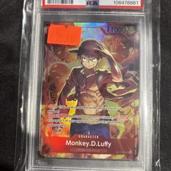 2024 ONE PIECE PROMOS TREASURE BOOSTERS SET #006 MONKEY D. LUFFY PSA 8 English - Image 3