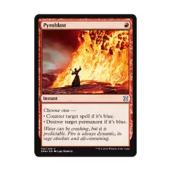 WOTC MTG Eternal Masters Pyroblast (U) NM - Image 1