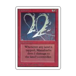 WOTC MtG Unlimited Manabarbs (R) VG - Image 1