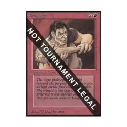 WOTC MtG Collector's Ed Gray Ogre (CE) (C) EX - Image 1