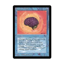 WOTC MtG Beta Sleight of Mind (R) EX+ - Image 1
