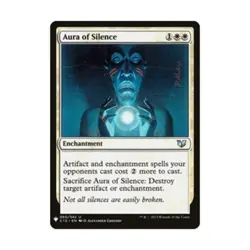 WOTC MtG The List Aura of Silence (U) NM - Image 1