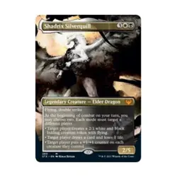 WOTC MtG Strixhaven: School of Mages Shadrix Silverquill (Borderless) (MR) NM - Image 1