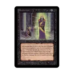 WOTC MtG Alpha Simulacrum (U) EX- - Image 1