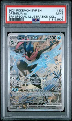 2024 POKEMON SVP EN-SV BLACK STAR PROMO #132 GRENINJA EX PSA 9 - Image 1