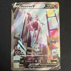Mewtwo V (Alternate Full Art) 072/078 Pokemon GO Holo NM/M - Image 1