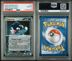 Sneasel ex 103/109 Ruby & Sapphire Ultra Rare Holo PSA 8 Pokemon TCG - Image 3
