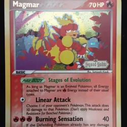 Pokemon TCG Magmar 21/92 Legend Maker Reverse Holo Rare 70 HP - Image 1
