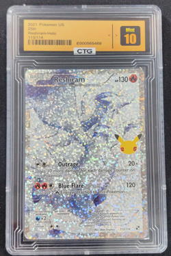 2021 Pokemon Reshiram 113/114 Celebrations: Classic Collection Holo English - Image 1