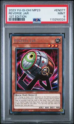 2023 YU-GI-OH! MP23-25TH ANNIV TIN: DUELING HEROES MEGA PACK REVERSE JAR PSA 9 - Image 1