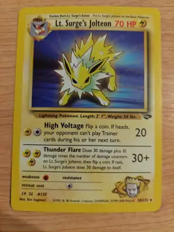 Lt. Surge's Jolteon - 28/132 (Gym Challenge) - Near Mint NM - Rare - Image 1