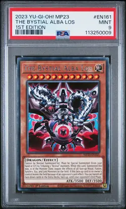2023 YU-GI-OH! MP23-25TH ANNIV TIN 1ST EDITION #EN161 THE BYSTIAL ALBA LOS PSA 9 - Image 1