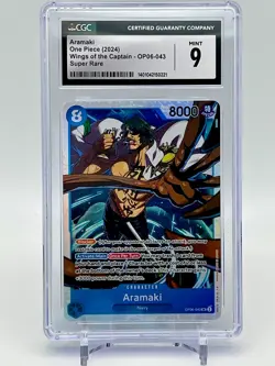 Aramaki One Piece (2024) Wings of the Captain - OP06-043 Super Rare CGC 9 - Image 1
