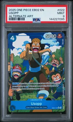2025 ONE PIECE EB02-ANIME 25TH COLLECTION ALTERNATE ART #022 USOPP PSA 9 - Image 1