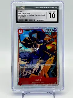 Sabo One Piece (2023) Awakening of the New Era - OP05-007 Super Rare CGC 10 - Image 1