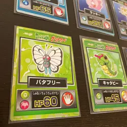 Set 7 Mewtwo Vulpix Chansey Pokemon Meiji Get Card Vintage Nintendo Bandai Japan - Image 3