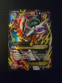 Pokemon TCG M Gallade EX Full Art Holo Rare Card 100/108 Roaring Skies LP - Image 1