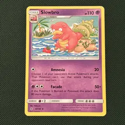 49/145 Slowbro Uncommon: Pokemon Trading Card Game SM-02 Guardians Rising - Image 1