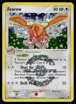Pokemon Card - Fearow FireRed & LeafGreen 24/112 Reverse Holo Rare - Image 1