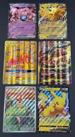 Pokemon JUMBO Promo Card Lot 6X w/ Reshiram Charizard SM247, M Lucario Ex 55a - Image 2