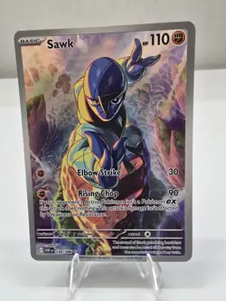 Pokemon Card TCG: Sawk 130/086 Illustration Rare (IR) Sv: White Flare Near Mint - Image 1