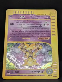 Alakazam 001/165 Expedition Base Set Holo Rare Pokemon TCG Nintendo e-reader LP+ - Image 4