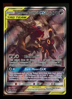 #2 Umbreon & Darkrai GX SM241 Black Star Promo 2020 Tag Team Alt Pokemon Card - Image 1