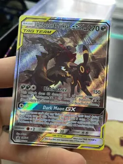 #2 Umbreon & Darkrai GX SM241 Black Star Promo 2020 Tag Team Alt Pokemon Card - Image 3
