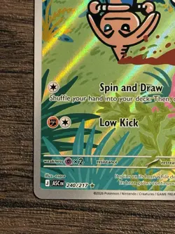 Hitmontop 240/217 Illustration Rare IR Holo Ascended Heroes Pokemon TCG Card - Image 5