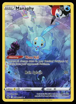 Manaphy GG06/GG70 Ultra Rare Crown Zenith Galarian Gallery Pokemon Card - Image 1
