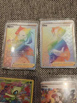 Pokemon 15 Card Lot GX, Full Art Trainers, SIRs, Rainbow Rare - Image 2