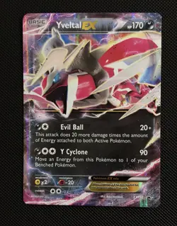 Pokemon TCG Yveltal EX XY150 Ultra Rare Promo Card 2014 LP - Image 1