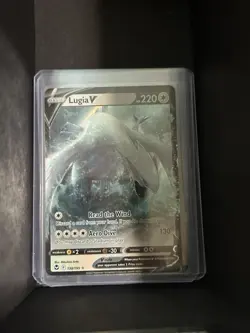 Pokemon TCG Lugia v Silver Tempest Full Art Ultra Rare Holo Card Mint Condition - Image 1