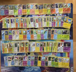Pokemon Card Lot Fire Holo Reverse Holo 2017 Venusaur Gengar Mimikyu 344 Cards - Image 1