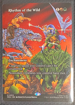 Rhythm of the Wild (Borderless) TMNT Source Material Regular MTG PZA #12 NM/M - Image 1