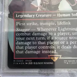 2025 MTG Magic Final Fantasy Lightning, Army of One #0400 Borderless Foil NM - Image 3