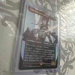 2025 MTG Magic Final Fantasy Lightning, Army of One #0400 Borderless Foil NM - Image 5