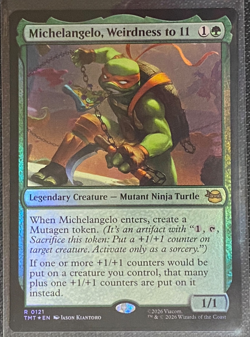 Michelangelo, Weirdness to 11 Teenage Mutant Ninja Turtles Foil MTG TMT #121 - Image 1