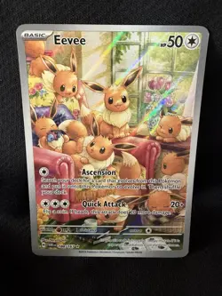 Eevee Illustration Rare #188/167 Pokemon Twilight Masquerade Card - Image 1