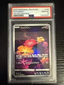 PSA 10 Japanese 187/172 Comfey S12a VSTAR Universe Pokemon Card TCG Art Rare AR - Image 1