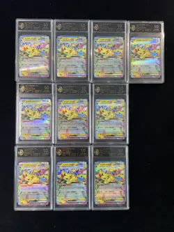 2025 Pokemon TCG Japanese Pikachu ex M2a 044/193 RR RPA 10 Lot*10 #1 AT88 - Image 1