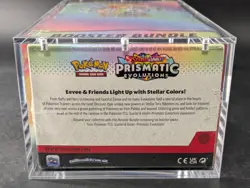 Pokemon SV8.5 Prismatic Evolutions Sealed Booster Bundle Display Case W/Acrylic - Image 3