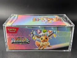 Pokemon SV8.5 Prismatic Evolutions Sealed Booster Bundle Display Case W/Acrylic - Image 4