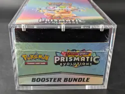 Pokemon SV8.5 Prismatic Evolutions Sealed Booster Bundle Display Case W/Acrylic - Image 5