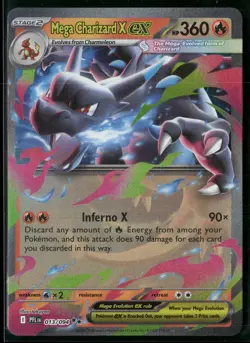 Mega Charizard X ex 013/094 Double Rare Phantasmal Flames Pokemon Near Mint - Image 1