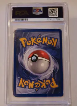 1999 Pokemon Game Machamp Holo 1st Edition PSA 7 - Image 2