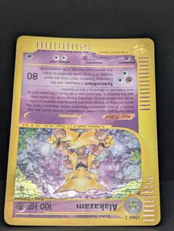 Alakazam 001/165 Expedition Base Set Holo Rare Pokemon TCG Nintendo e-reader HP - Image 4