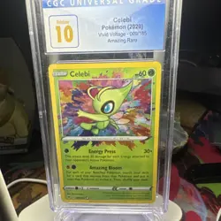 Pokemon Vivid Voltage Celebi Amazing Rare Holo 009/185 CGC 10 2020 - Image 1