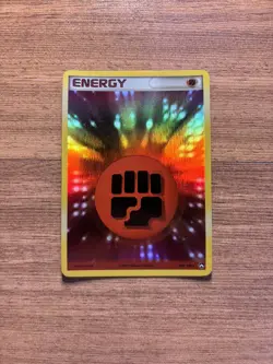 2007 Pokemon, EX Power Keepers, #108/108 Fighting Energy, Holo Rare - Image 1