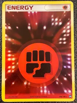 Pokemon TCG - Fighting Energy 108/108 EX Power Keepers (2007) - Holo Rare - LP - Image 1